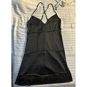 Sexy Womens Lingerie Silk Satin Sleepwear Night Dress Babydoll Pajama Large NWT